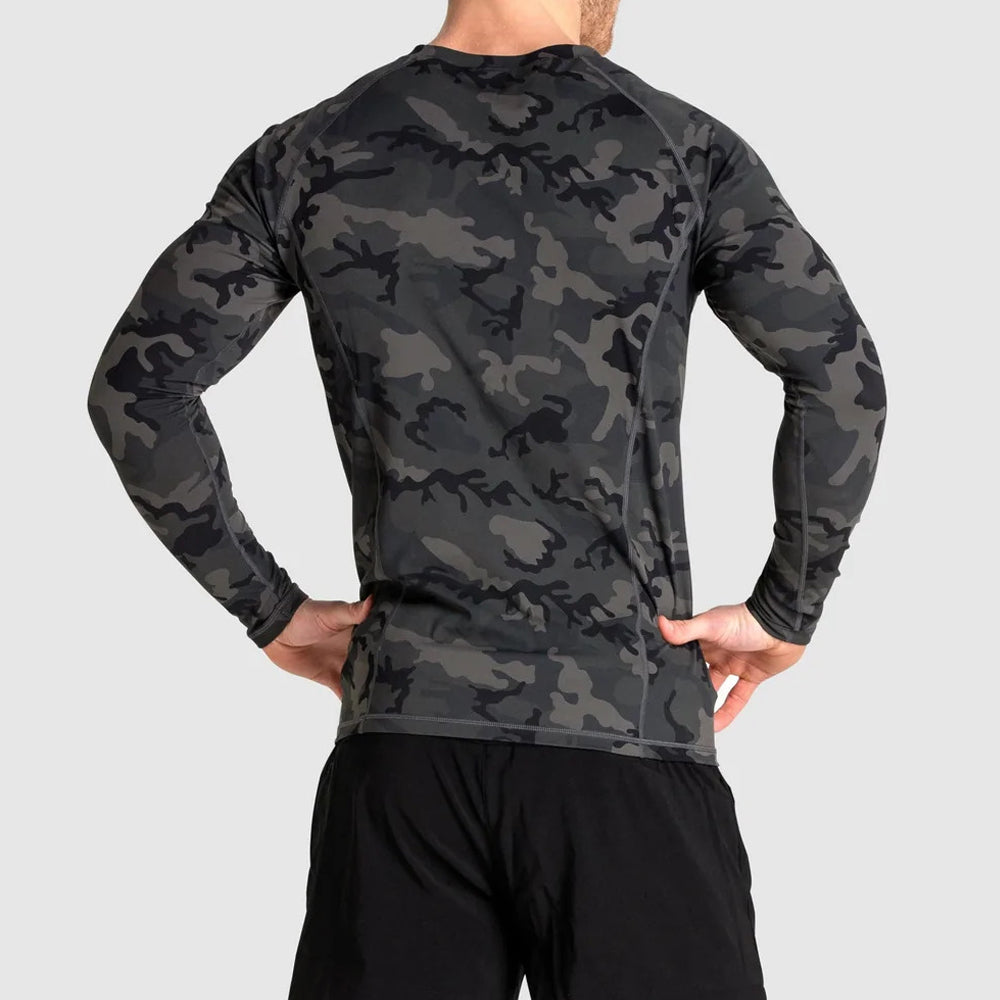 D6 Men's Compression Fitted Shirts Long Sleeve