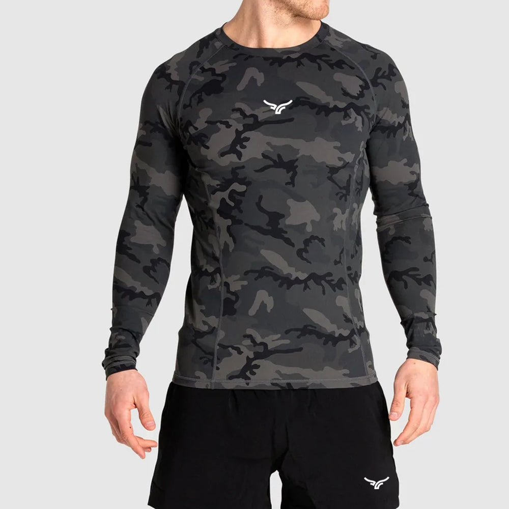 D6 Men's Compression Fitted Shirts Long Sleeve