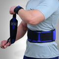 Durable Wrist Wraps for Support and Stability Black/Blue