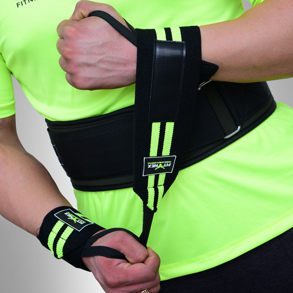  Durable Wrist Wraps for Support and Stability Black/HI-Viz