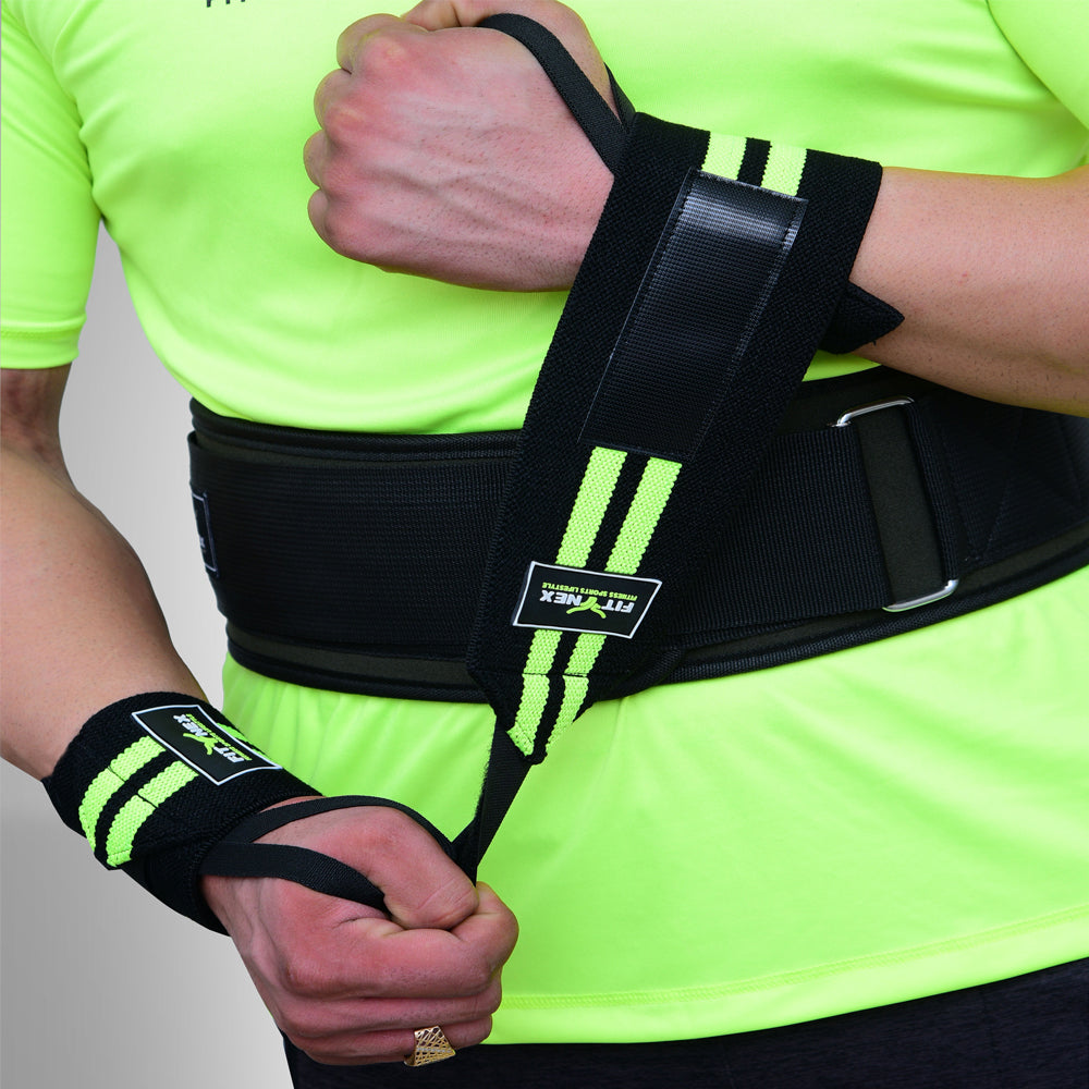 Durable Wrist Wraps for Support and Stability Black/HI-Viz