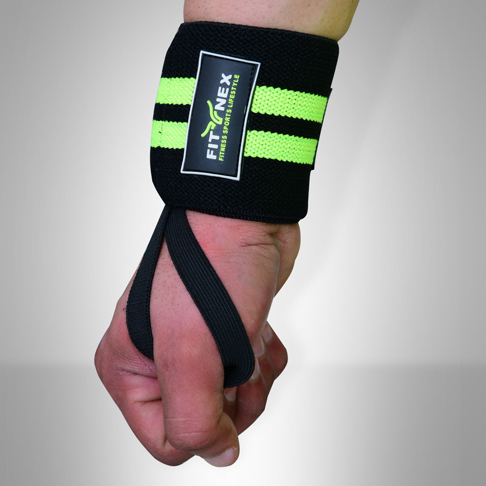  Durable Wrist Wraps for Support and Stability Black/HI-Viz