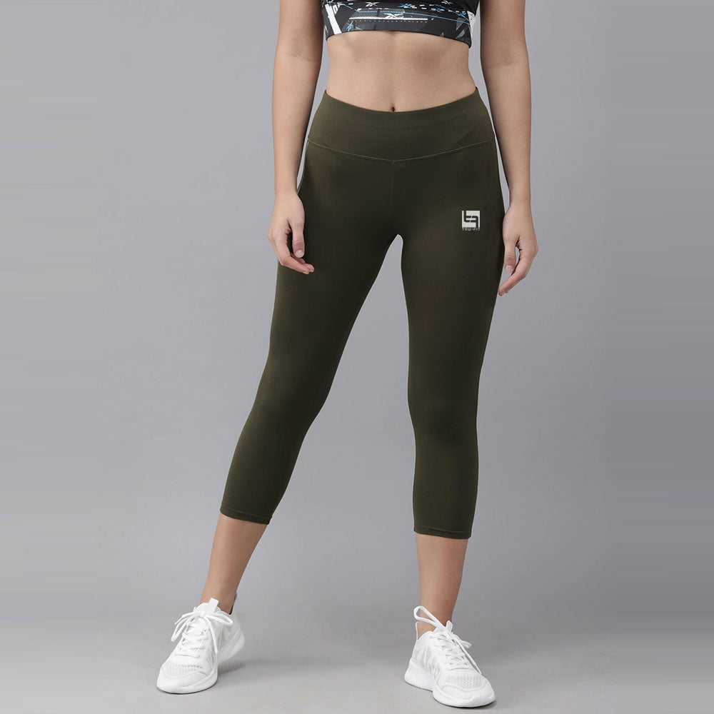 K08 Lifestyle High Wasited Capri Leggings