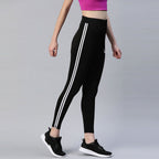 K19 Solid Women Striped Tights