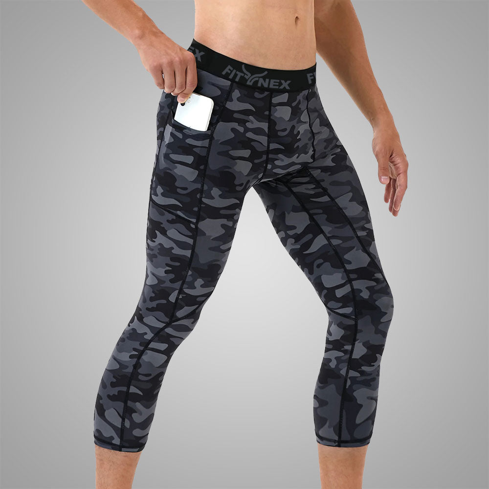 S7 Men's Compression Fitted 3/4 Tights