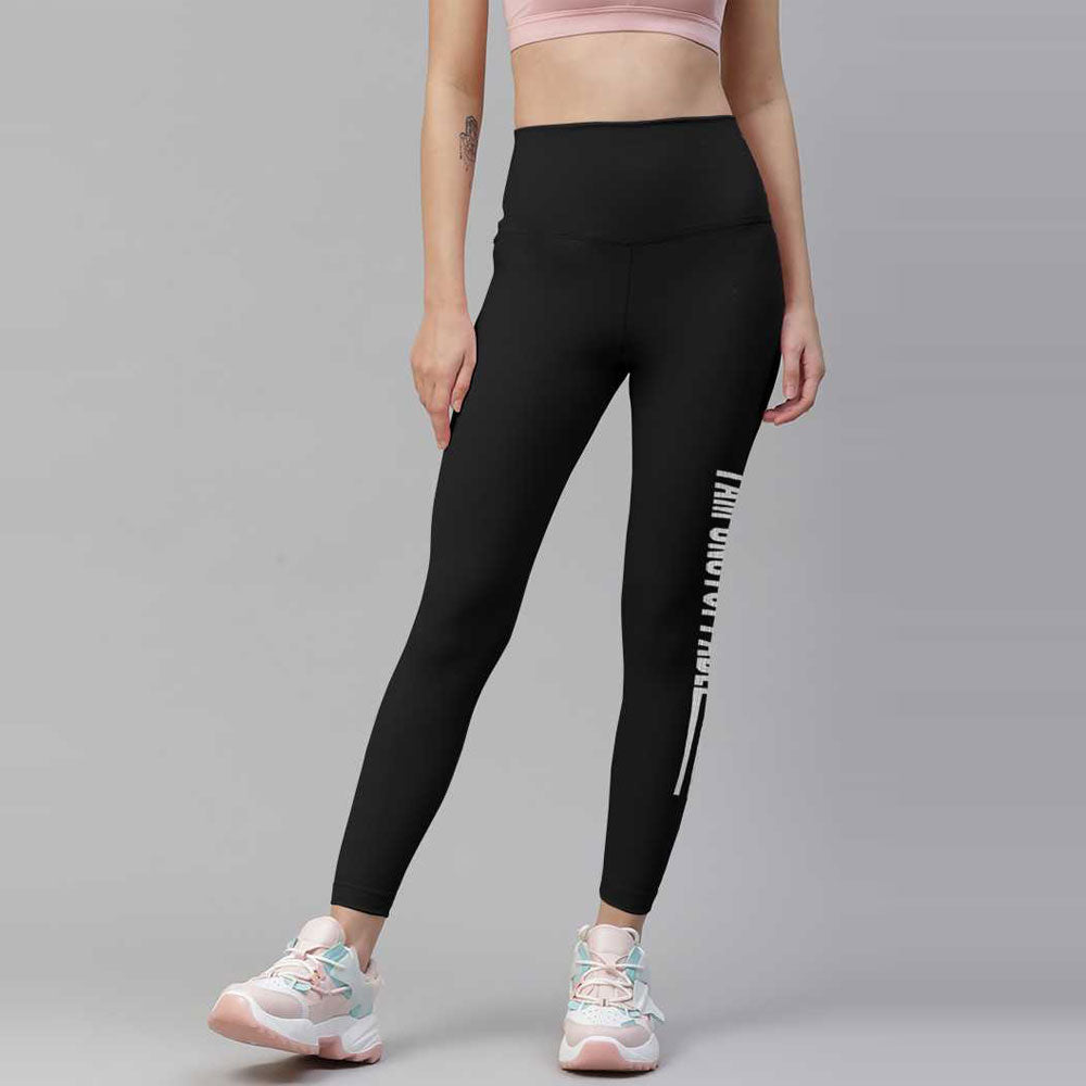 K06 Typography High Wasited Leggings