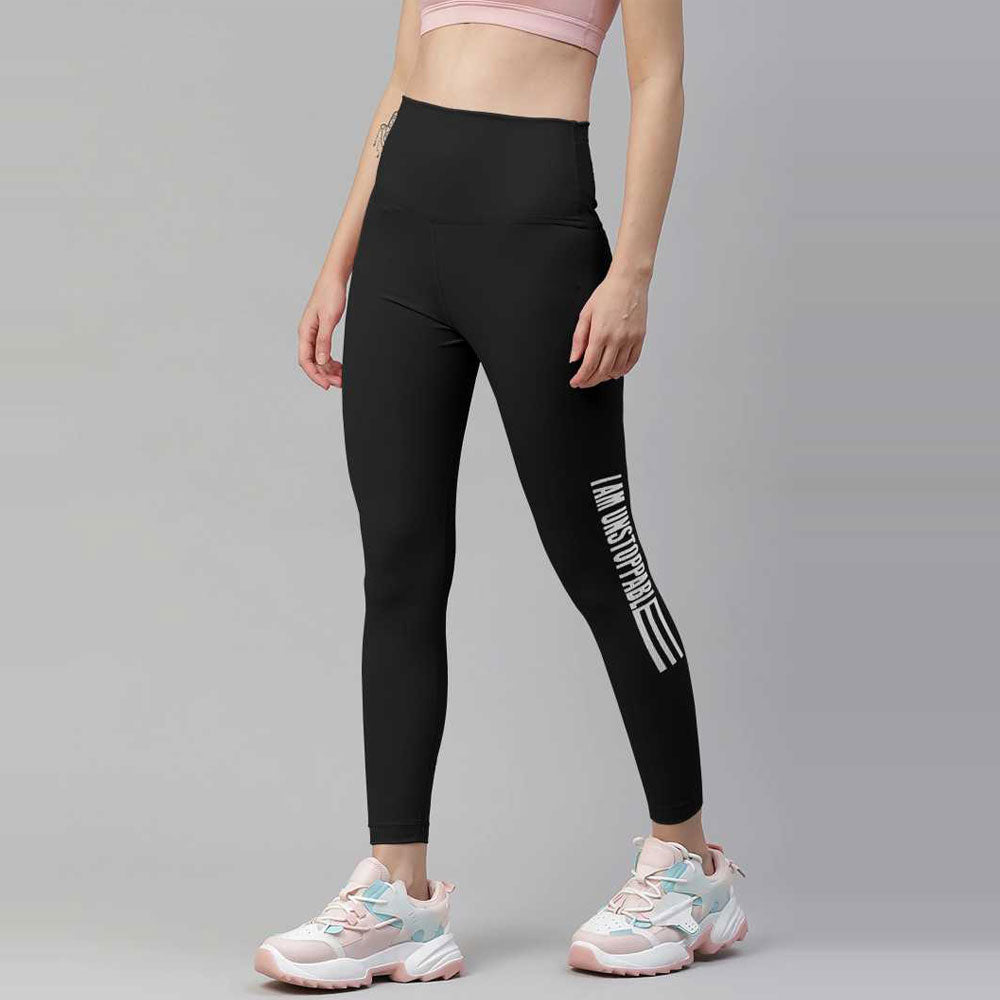 K06 Typography High Wasited Leggings